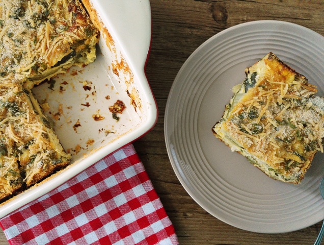 Budinca de zucchini cu branza proaspata de capra